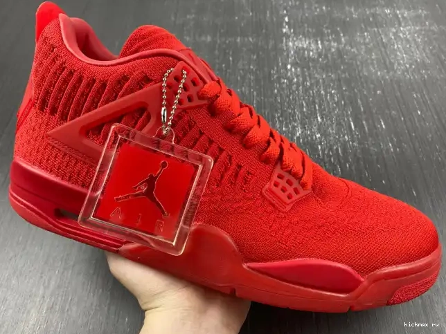 Rep AQ3559-600 Jordan Retro 4 Flyknit Red 0606